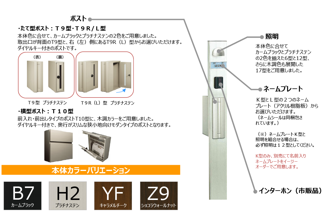 エクステリア シンプルモダン機能門柱